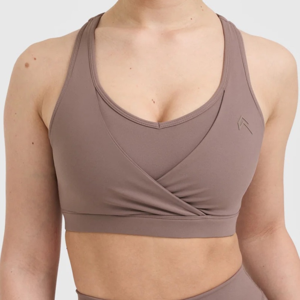 Oner Active Unified Layered Brown Sports Bra